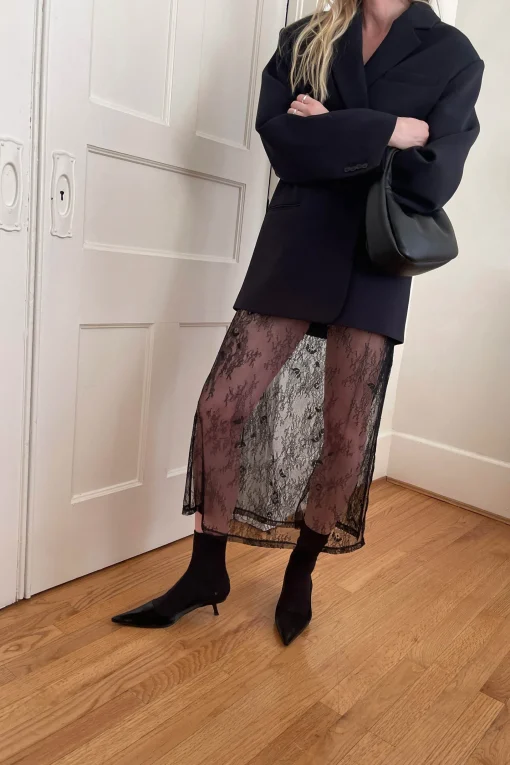 LACE MIDI DRESS