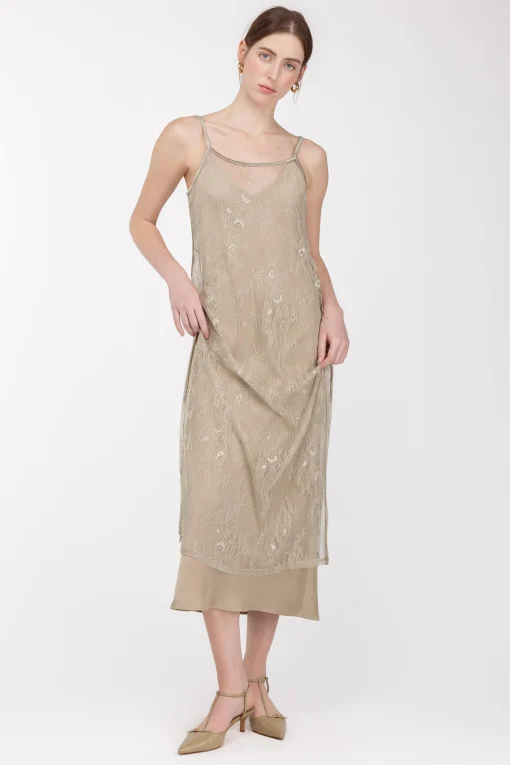 LACE MIDI DRESS