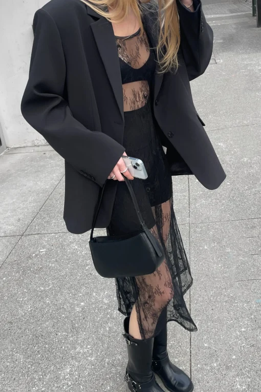 LACE MIDI DRESS