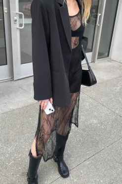 LACE MIDI DRESS