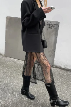 LACE MIDI DRESS
