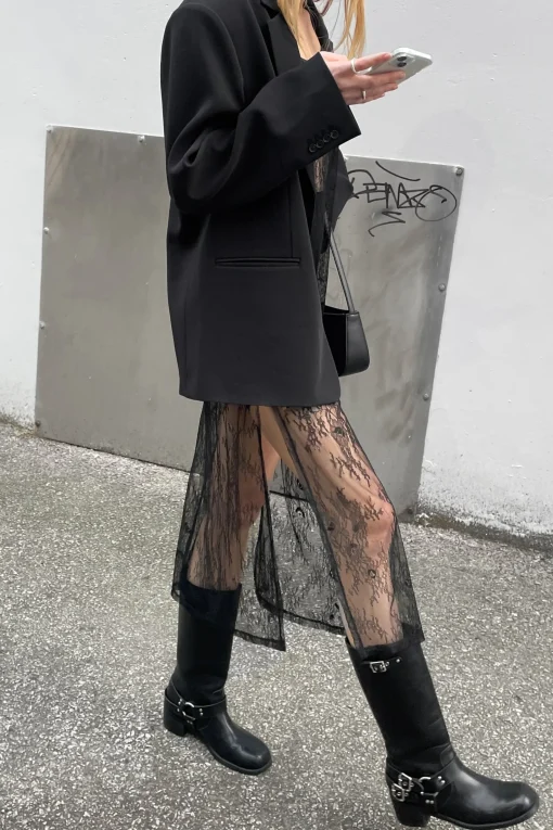 LACE MIDI DRESS