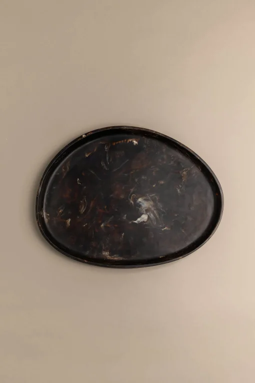 LARGE PEBBLE RESIN TRAY