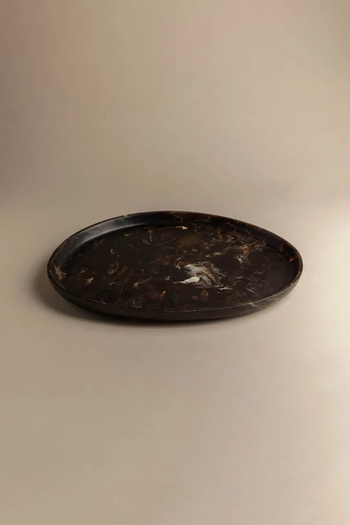 LARGE PEBBLE RESIN TRAY