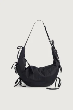LARGE SHOULDER BAG WITH BOWS