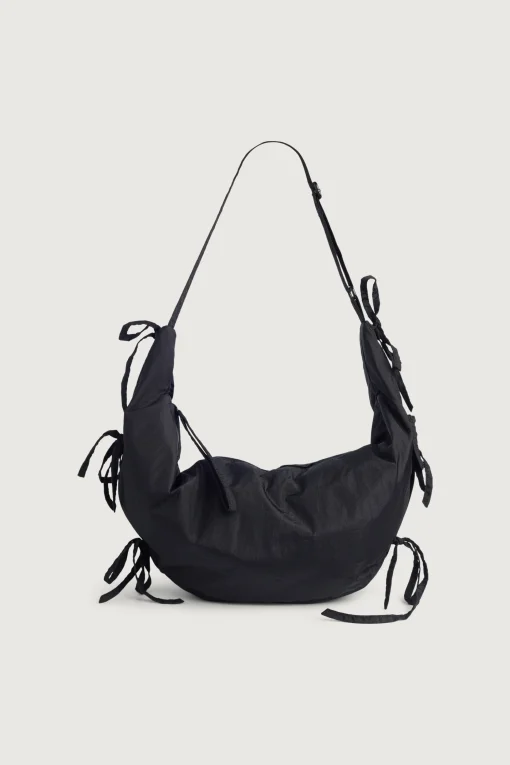 LARGE SHOULDER BAG WITH BOWS