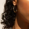 LARGE TEAR DROP HOOPS