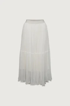 LAYERED TULLE MIDI SKIRT
