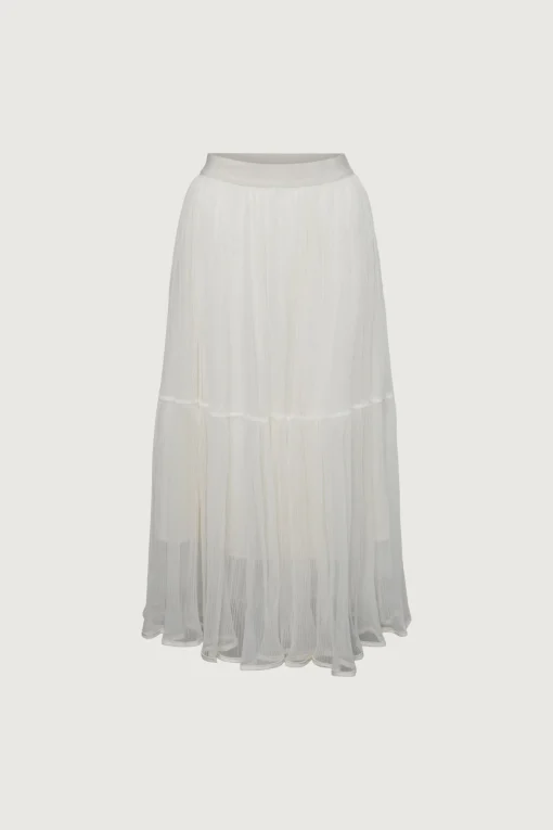 LAYERED TULLE MIDI SKIRT
