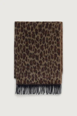 LEOPARD PRINT SCARF