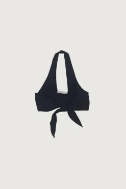 LINEN BLEND FRONT TIE TOP