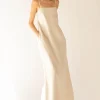 LINEN BLEND MAXI DRESS