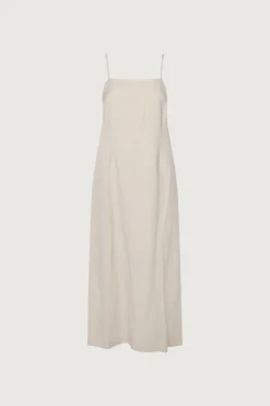 LINEN BLEND MAXI DRESS