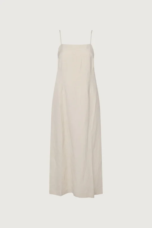 LINEN BLEND MAXI DRESS