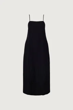 LINEN BLEND MAXI DRESS