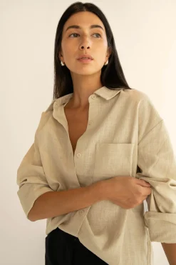 LINEN BLEND SHIRT