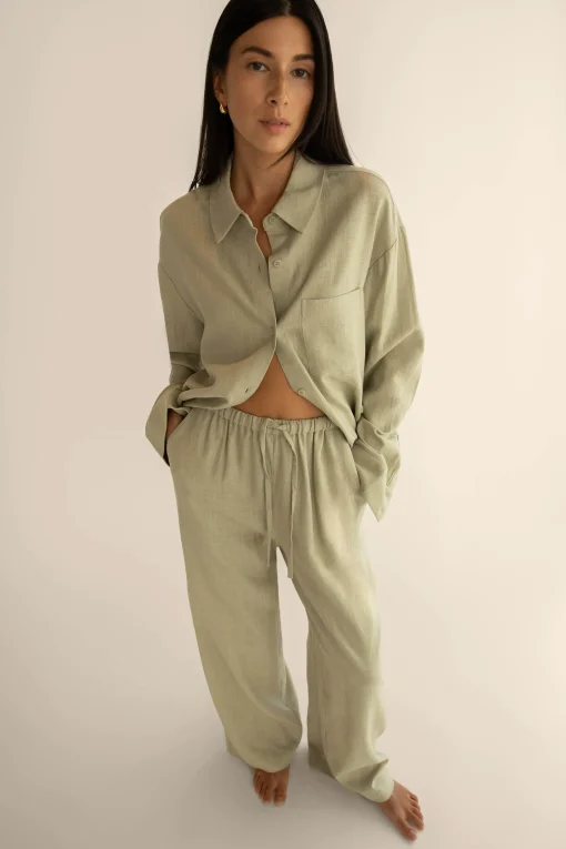 LINEN BLEND SHIRT