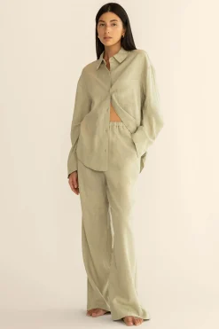 LINEN BLEND SHIRT