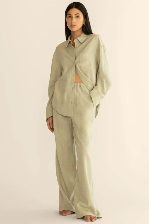LINEN BLEND SHIRT