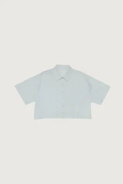 LINEN BLEND SHORT SLEEVE SHIRT
