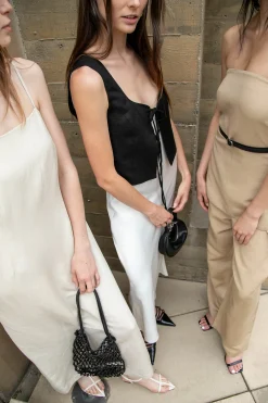 LINEN BLEND TIE FRONT TANK TOP