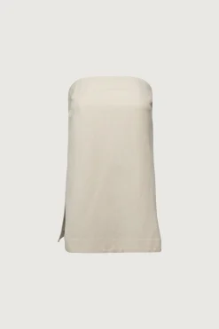 LINEN BLEND TUBE TOP
