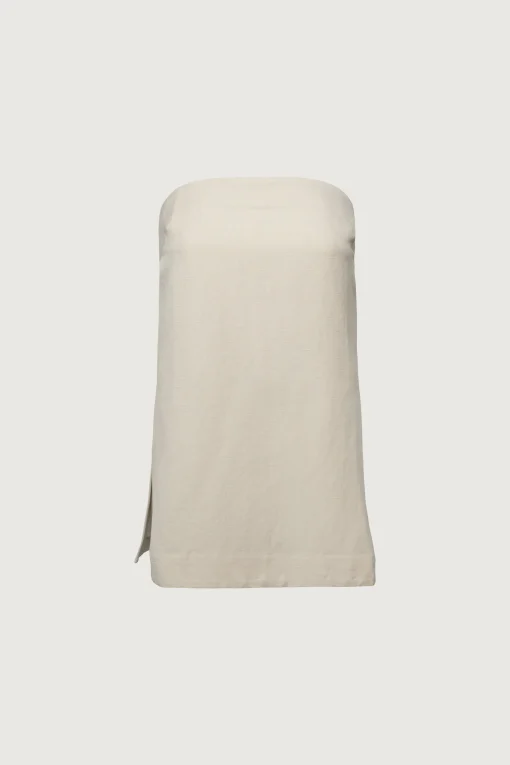 LINEN BLEND TUBE TOP
