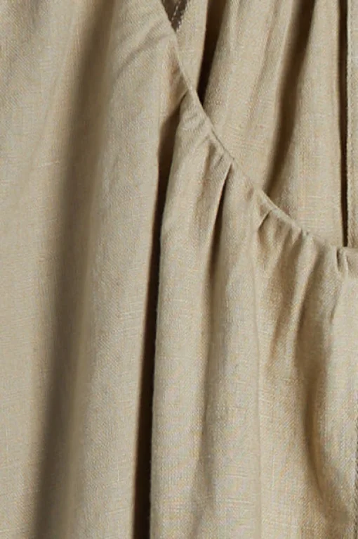 100% LINEN BOXY MINI DRESS
