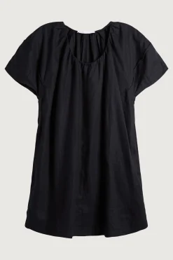 100% LINEN BOXY MINI DRESS