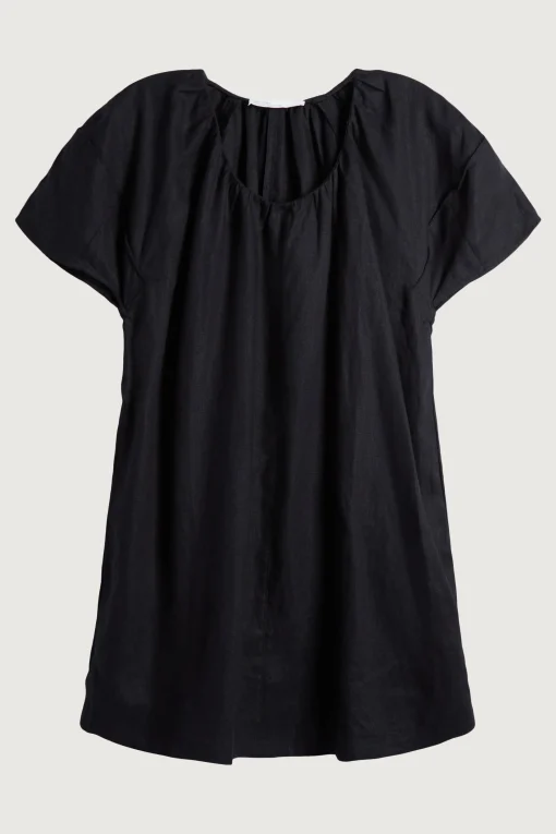 100% LINEN BOXY MINI DRESS