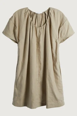 100% LINEN BOXY MINI DRESS