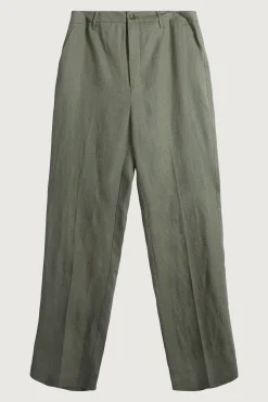 100% LINEN STRAIGHT LEG PANT