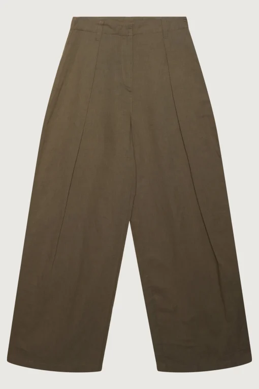 100% LINEN STRAIGHT LEG PANT