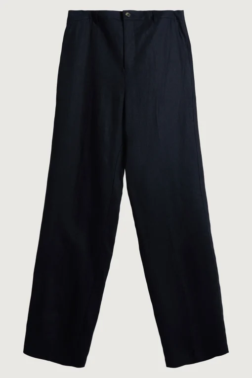 100% LINEN STRAIGHT LEG PANT