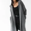 LONG CARDIGAN WITH HOODIE
