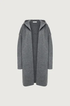 LONG CARDIGAN WITH HOODIE