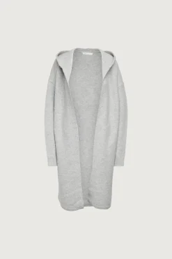 LONG CARDIGAN WITH HOODIE