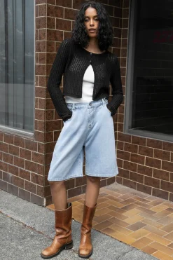 LONG DENIM SHORT