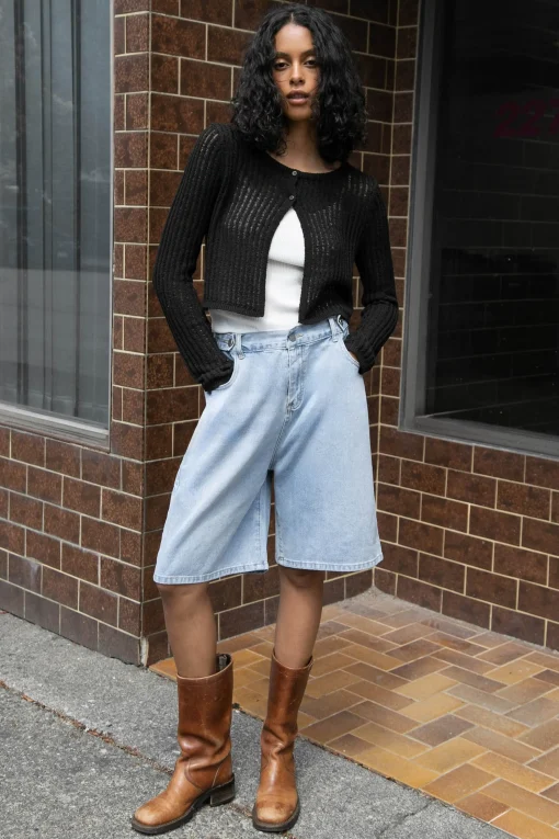 LONG DENIM SHORT