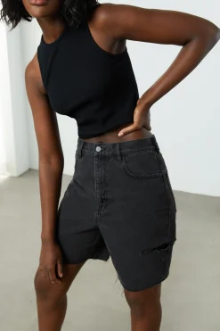 LONG DENIM SHORT
