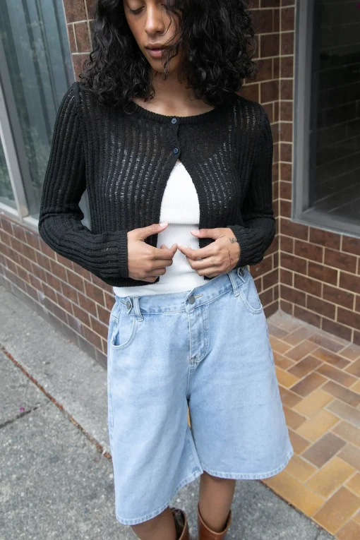 LONG DENIM SHORT