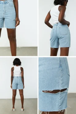 LONG DENIM SHORTS