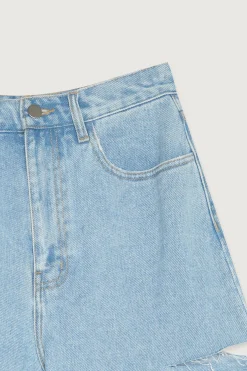 LONG DENIM SHORTS