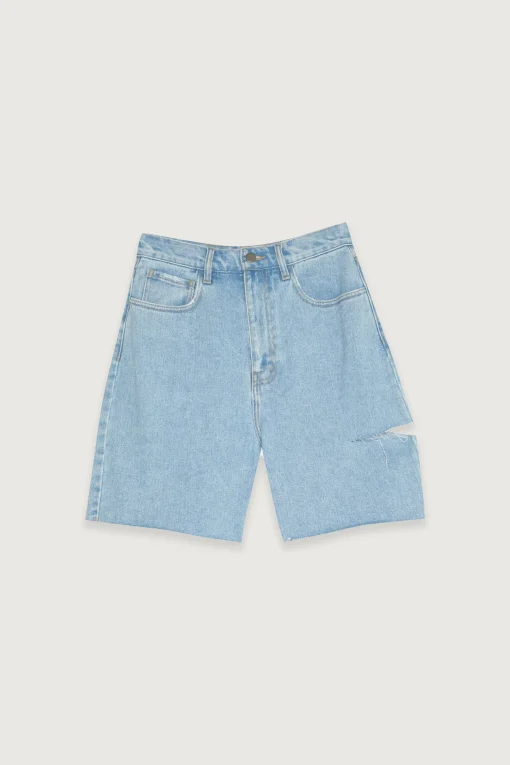 LONG DENIM SHORTS