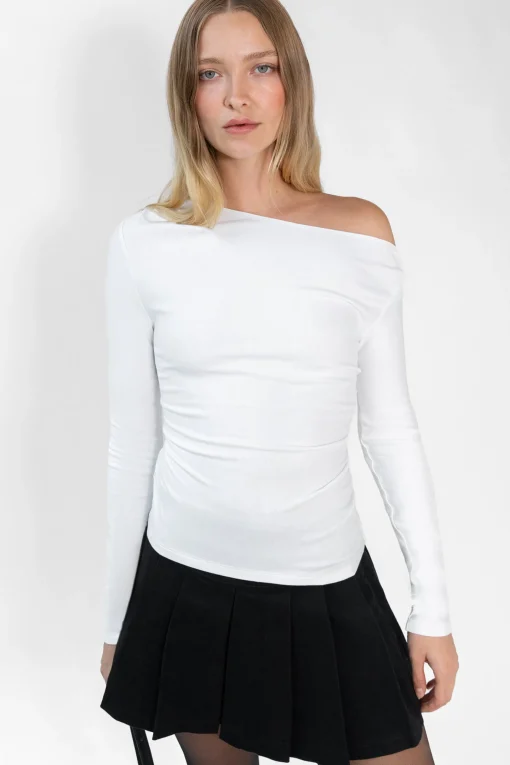 LONG SLEEVE OFF THE SHOULDER TOP