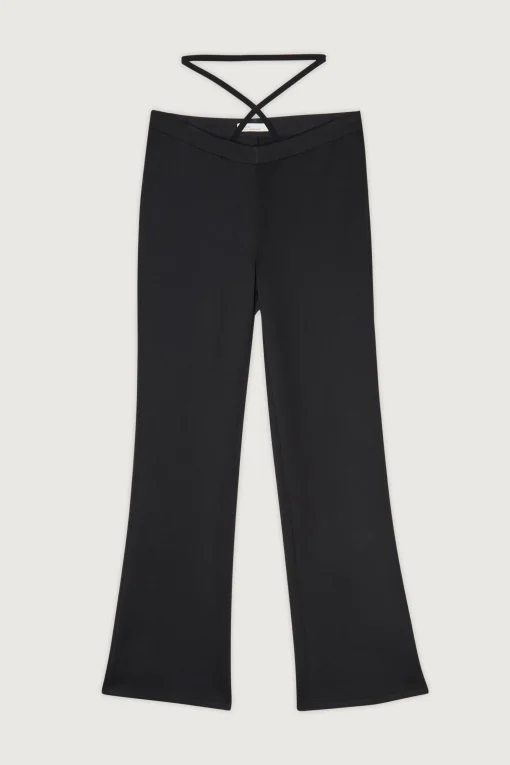 LOW RISE PANT WITH WAIST TIE