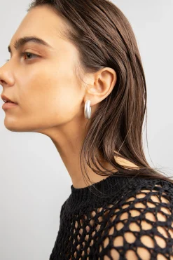 MATTE HOOP EARRING