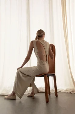MAXI DRESS WITH OPEN BACK