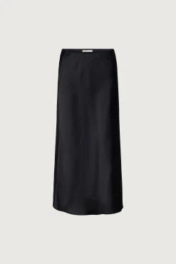 MAXI SATIN SLIP SKIRT