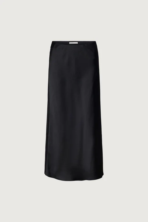 MAXI SATIN SLIP SKIRT